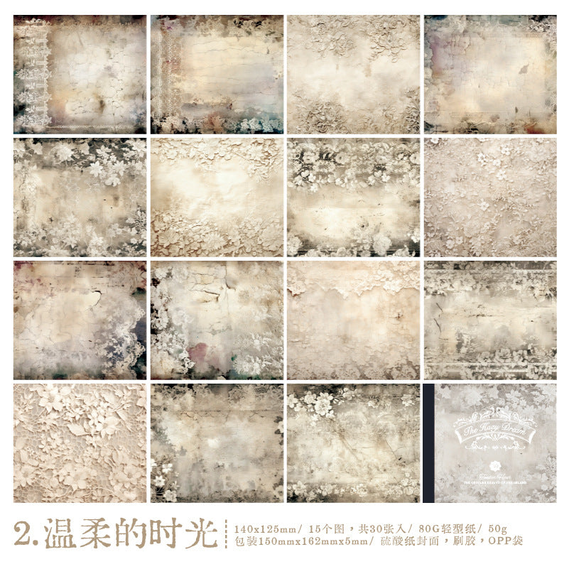 30Pcs Scrapbook Paper MLMJ