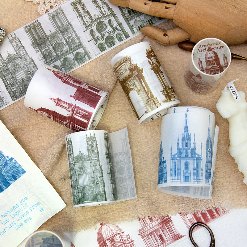 1 Roll Vintage Castle Washi Tape GTJZS