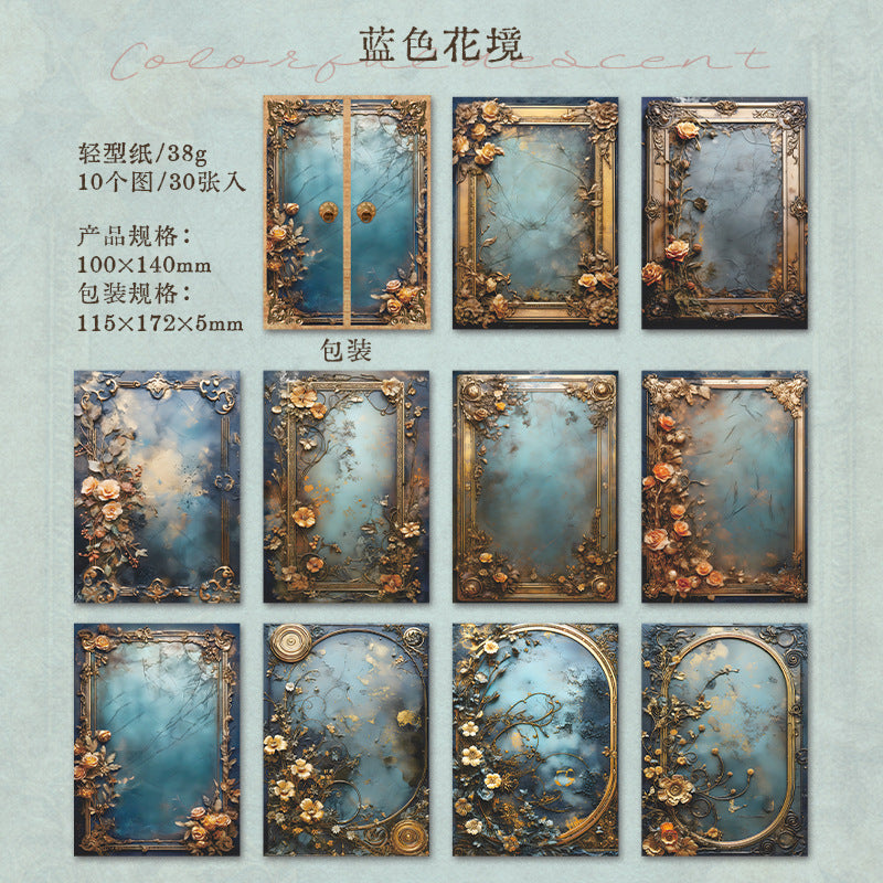 30 Pcs Vintage Scrapbook Paper HSJL