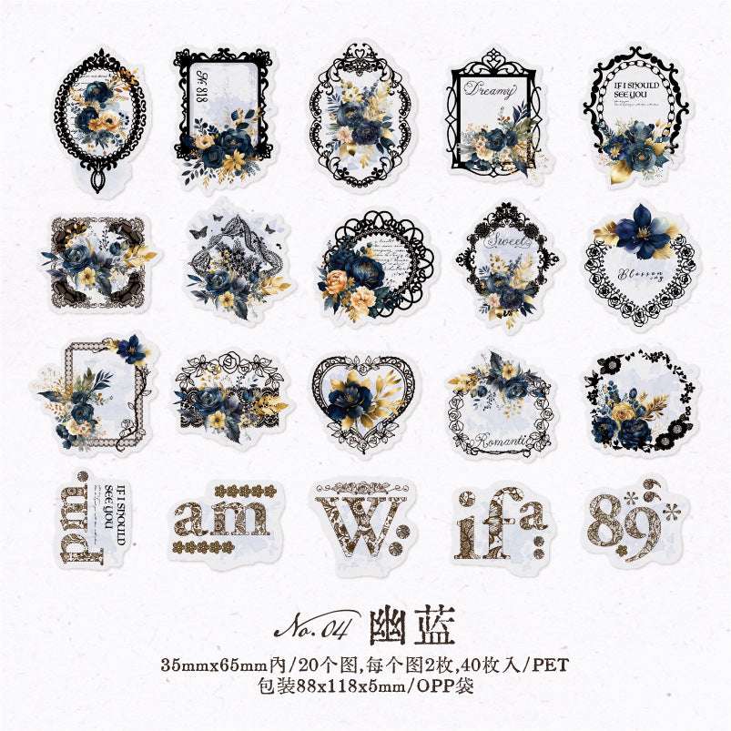 20pcs PET Frame Stickers JPJL