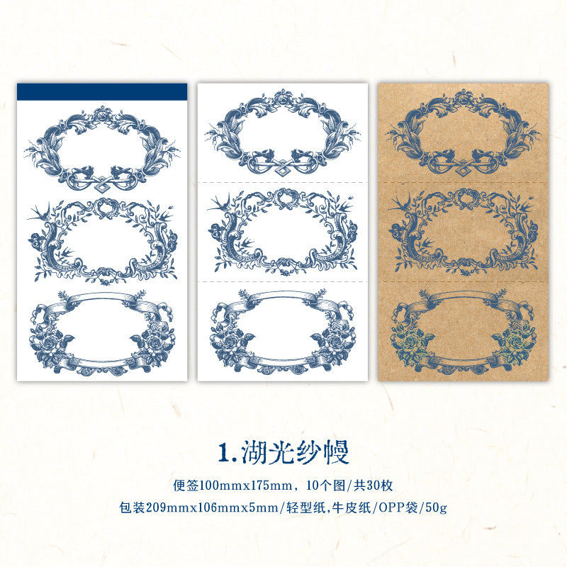 30 Pcs Vintage Notepad LMDHH
