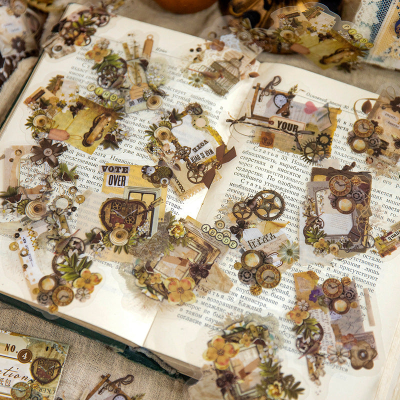 30pcs Vintage Collage Stickers HXBJ