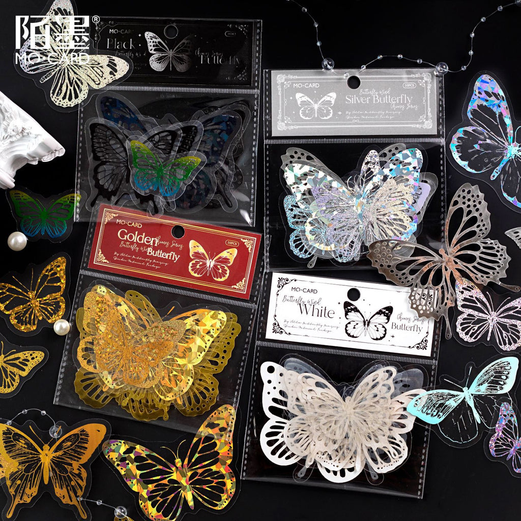 10 Pcs Cutout Butterfly Scrapbook Paper HDFL