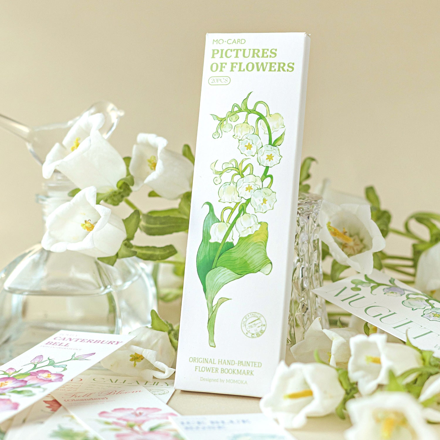 20 Pcs Paper Flowers Bookmark HHJX