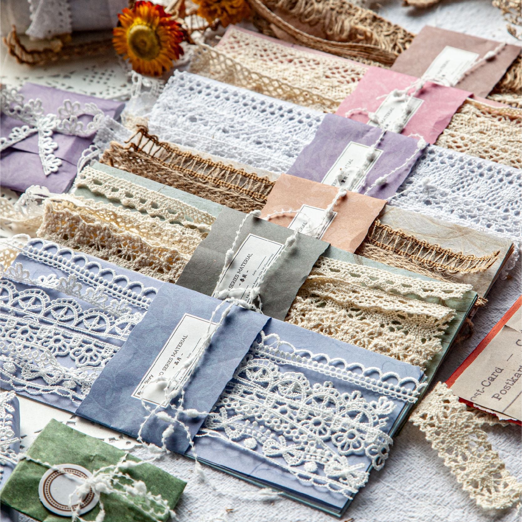18pcs Lace Scrapbook Supplies SLXL