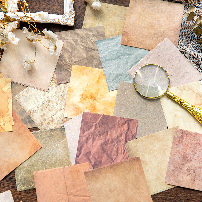 100pcs Vintage Scrapbook Paper QYYZ