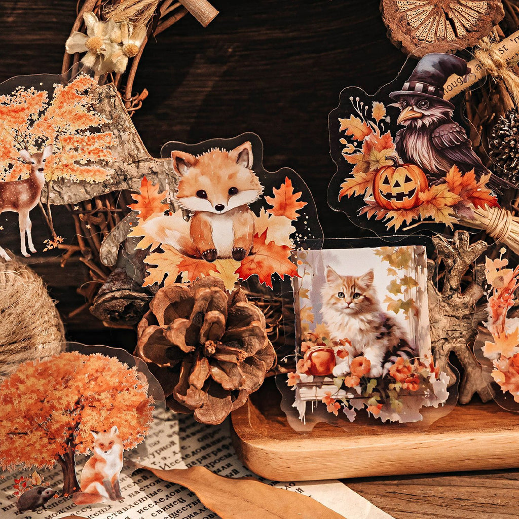 30pcs Vintage PET Collage Stickers YYPTWY