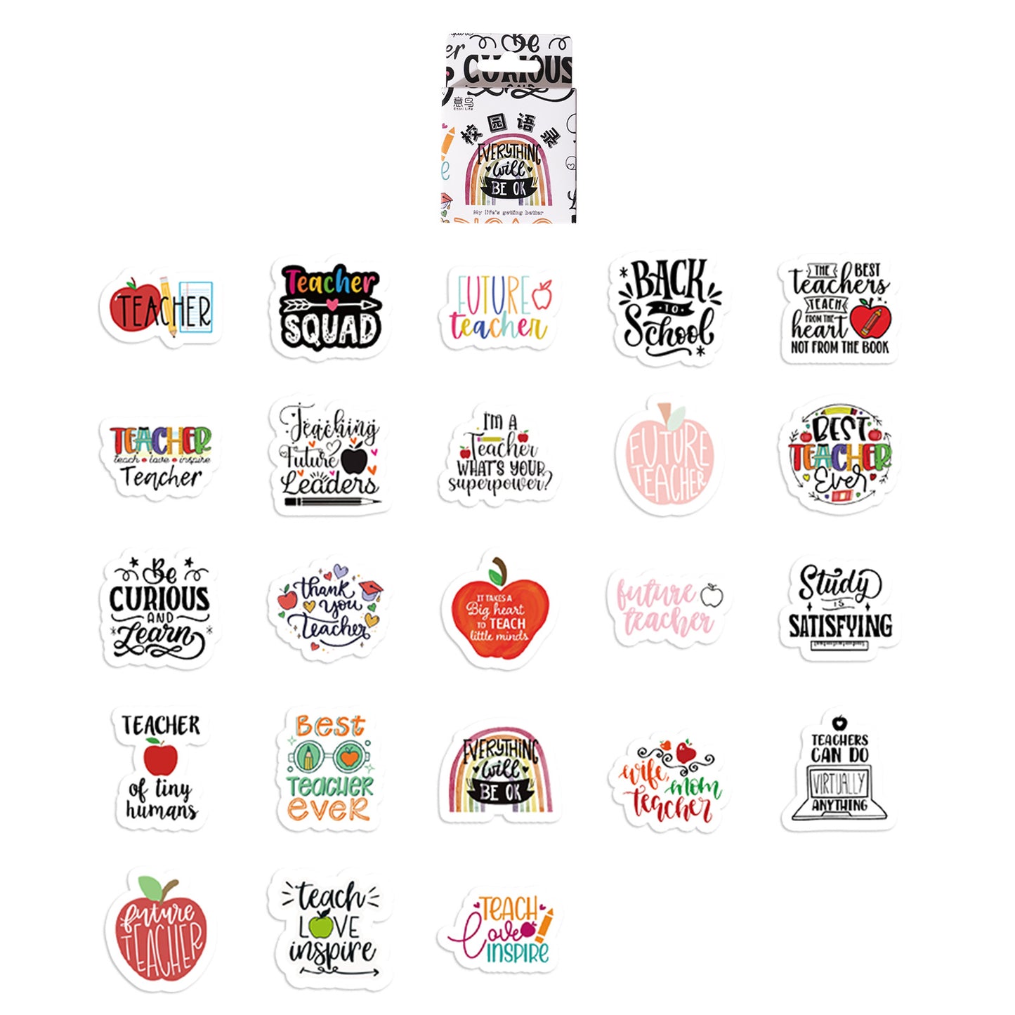 46pcs School Theme Stickers XYYL