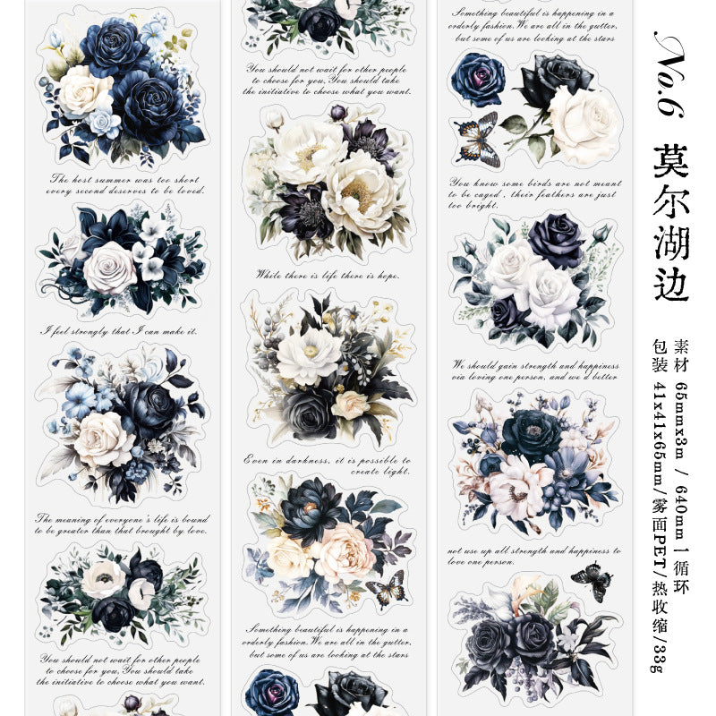 1 Roll Flowers PET Tape HHYLK