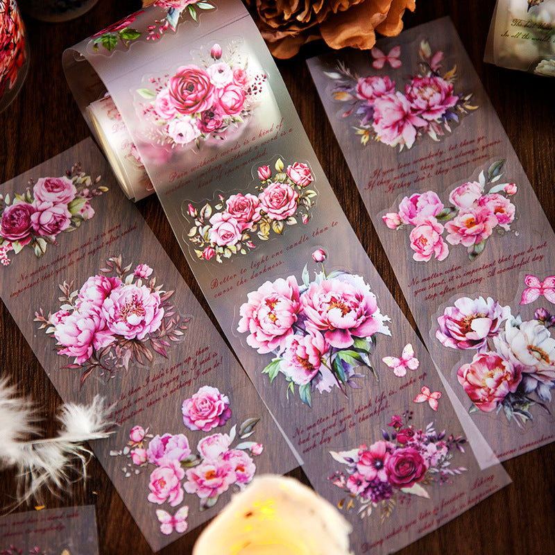 1 Roll Flowers PET Tape HHYLK