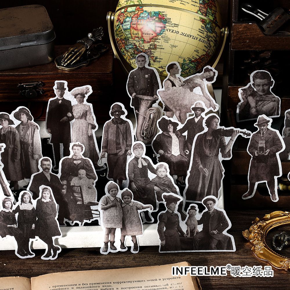 20 Pcs European Characters Stickers SJHB