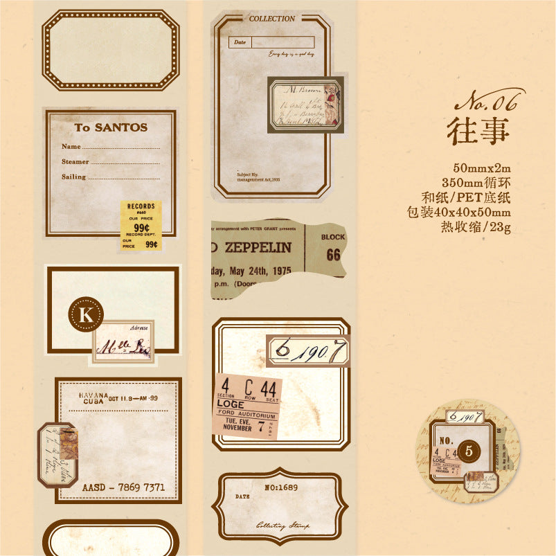 1 Roll Label Stickers Tape BJRC