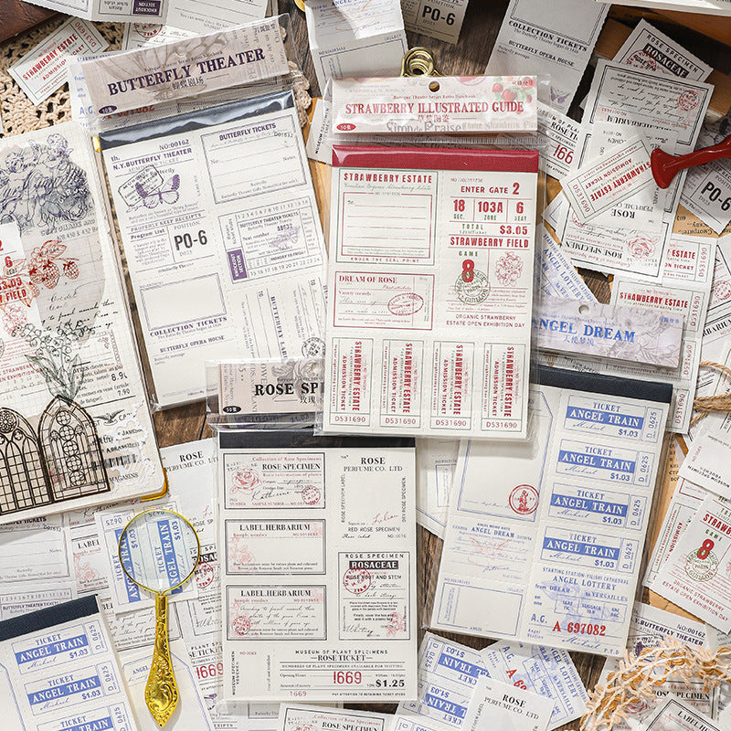50 Pcs Junk Journal Notepad BLKJY