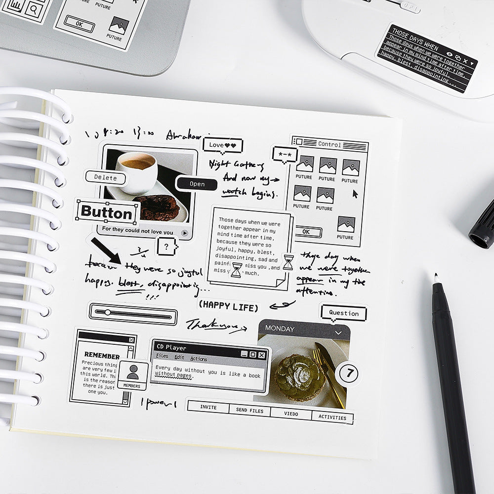 2 Sheets Lable Stickers BQYS