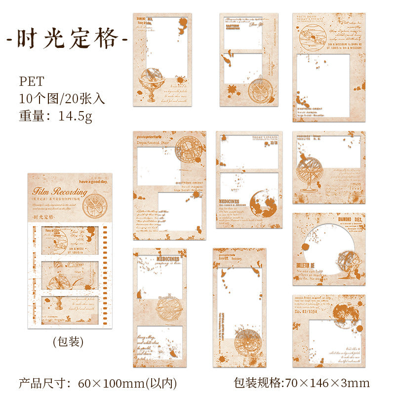 20 Pcs Vintage Frame Stickers JPJL