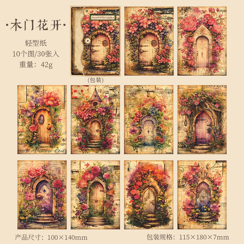 30pcs Garden Scrapbook Paper HYDMM