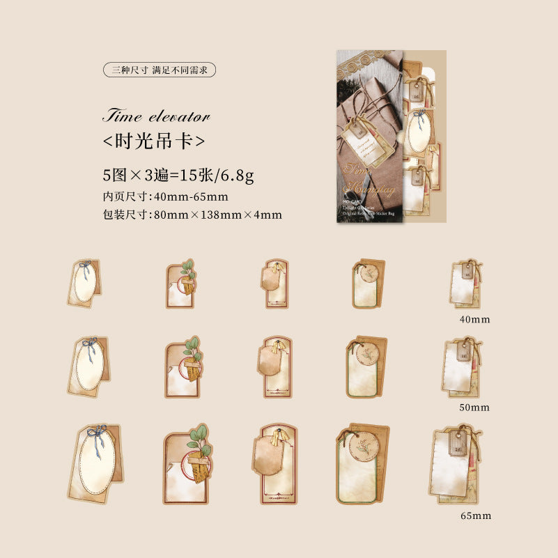 15 Pcs Lable Stickers MGLY