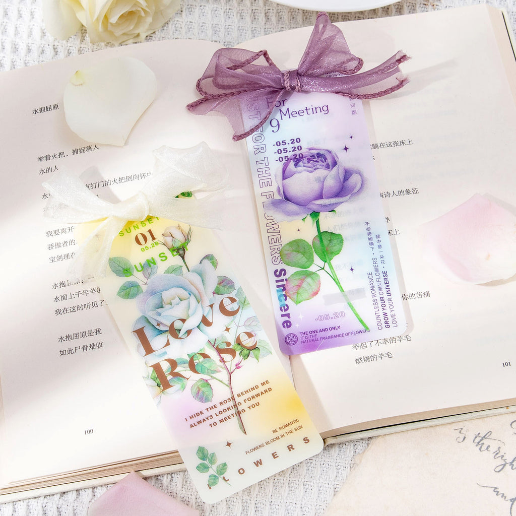 5 pcs Flower PVC Bookmark MGJD