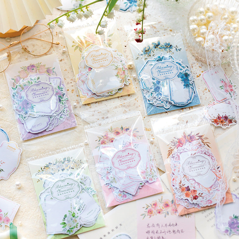 30Pcs Floral Notepad LMHX