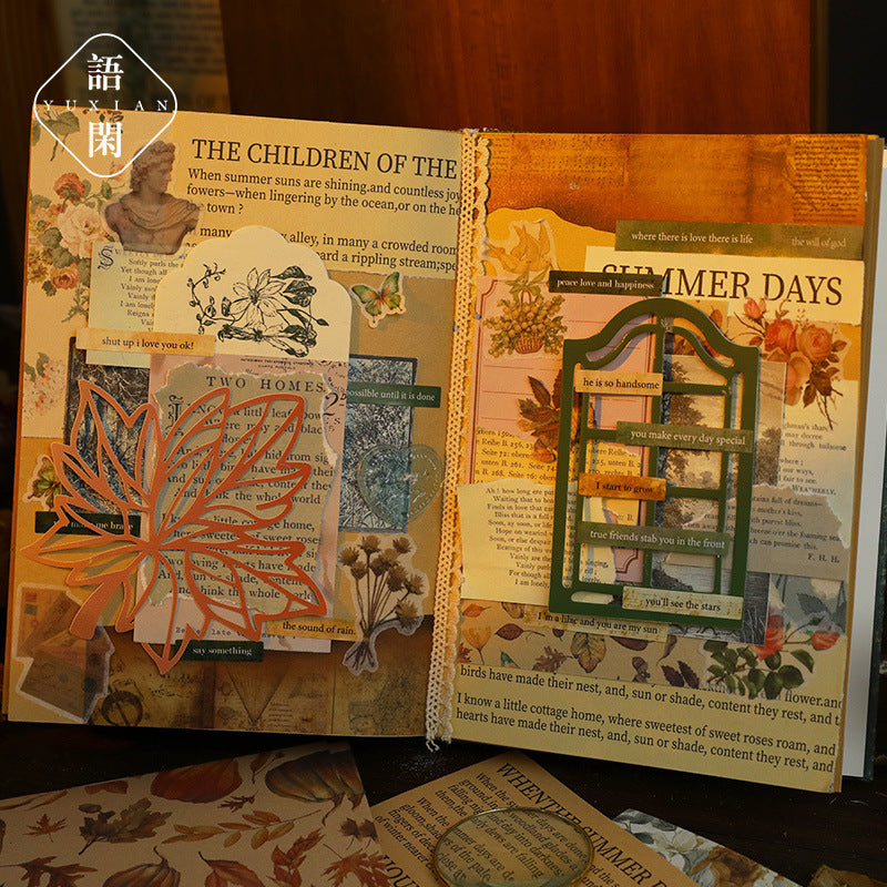 30pcs Vintage Scrapbook Supplies Kit LGMX