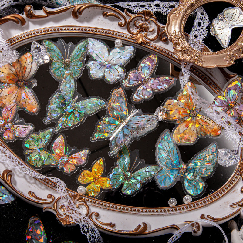 20pcs PET Butterfly Stickers LGDD