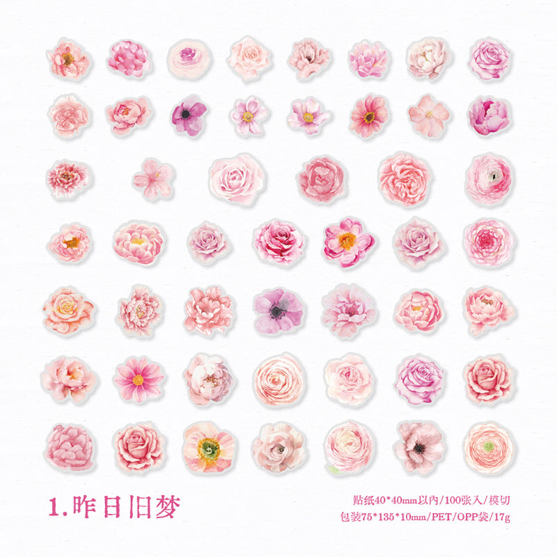 100pcs Small PET Flowers CNHS
