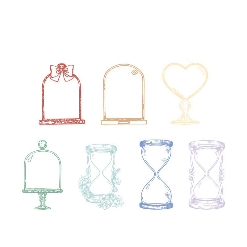 Rainbow Color Bottle Stickers