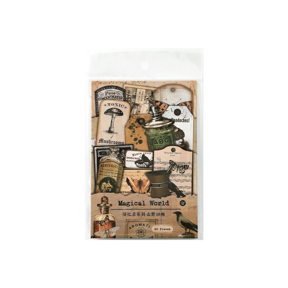 60Pcs Junk Journal Supplies Kit JYL