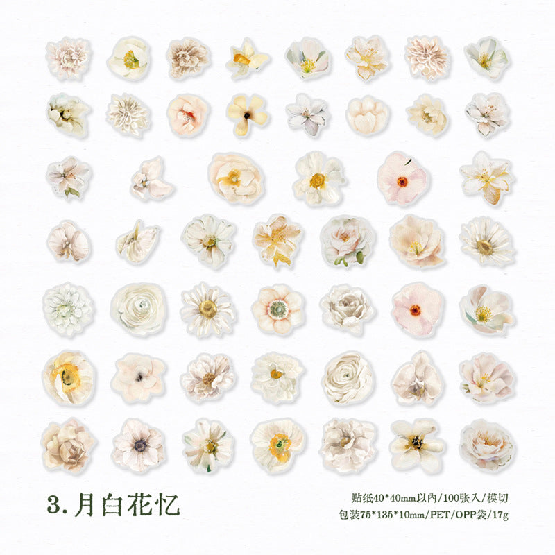 100pcs Small PET Flowers CNHS