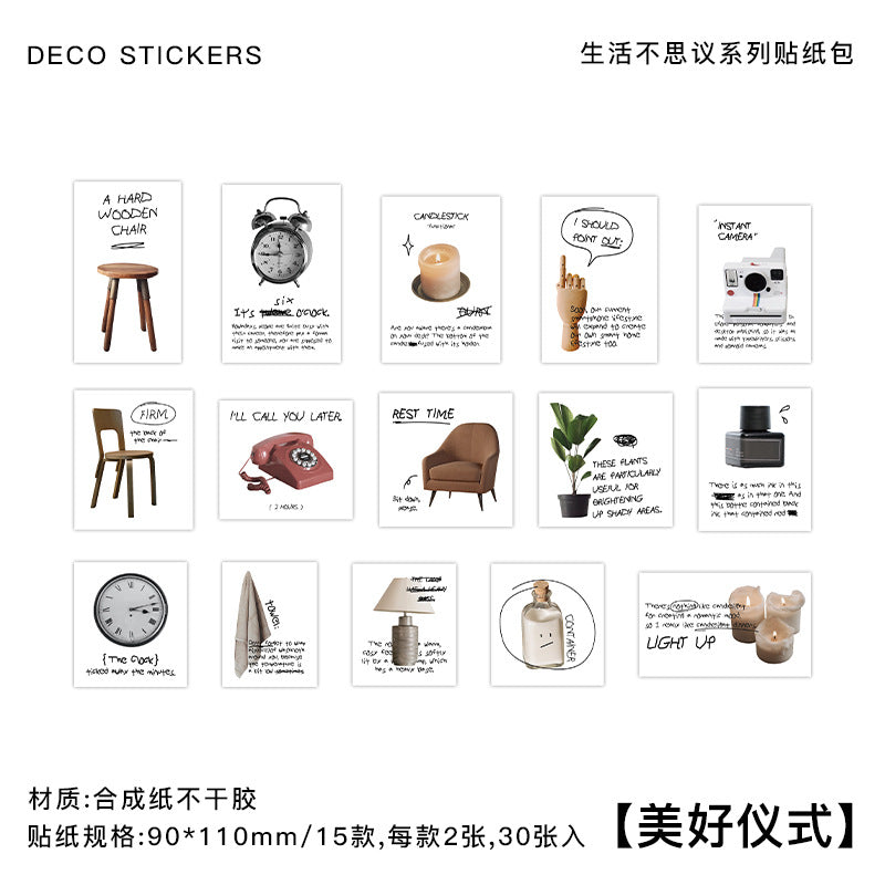 30 Pcs Stikers Pack SHBSY