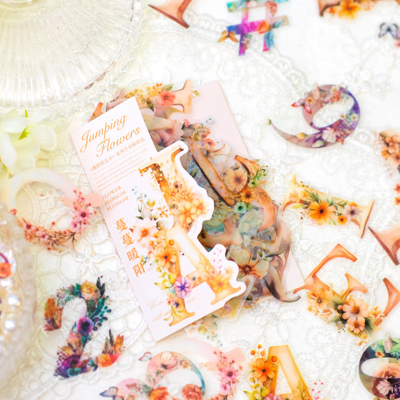 80Pcs PET Letter Stickers TYHH