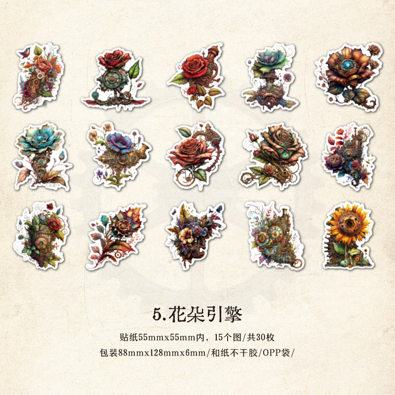 30pcs Animal Washi Stickers JXST