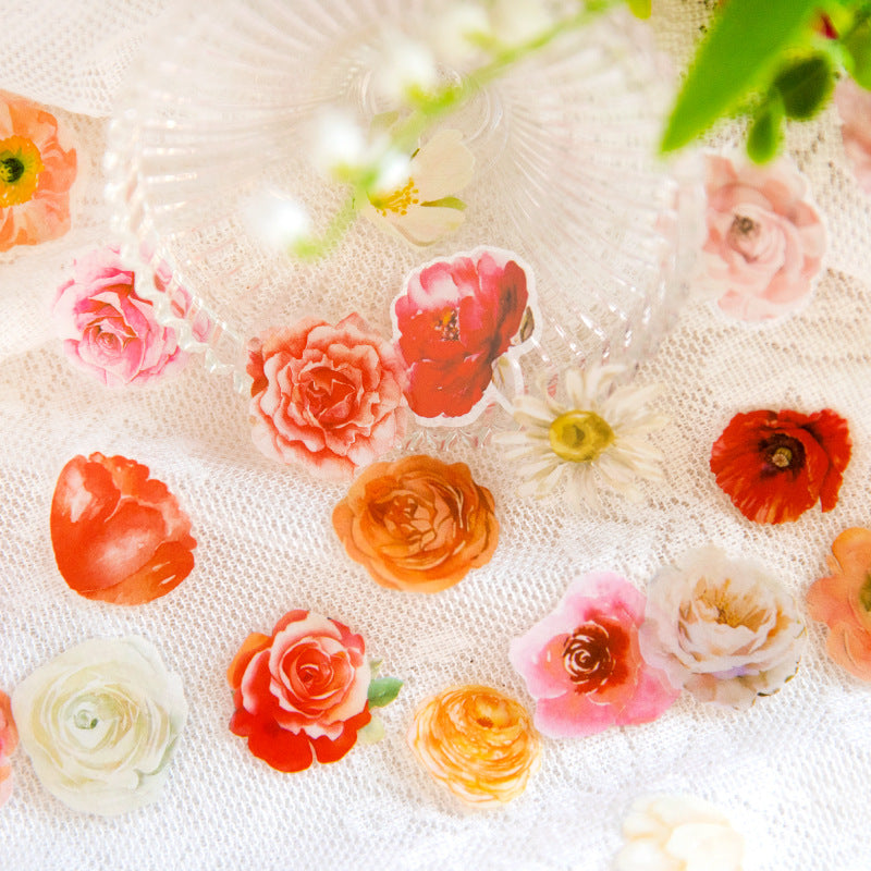 100pcs Small PET Flowers CNHS
