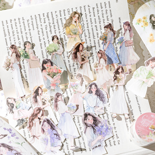 1 Roll Fashion Girl Washi Tape XDNH