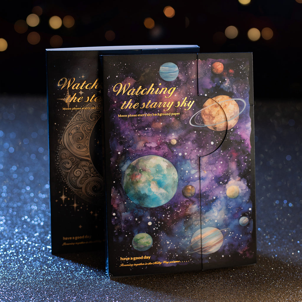 30 Pcs Galexy Scraobook Paper SWXK