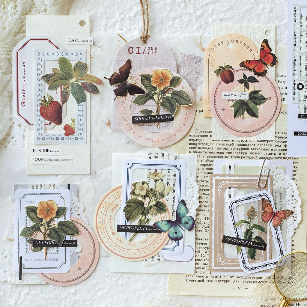 50 Pcs Junk Journal Paper Supplies PTXX