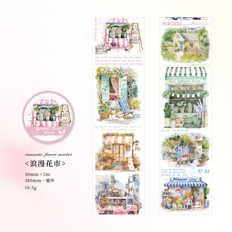 1 Roll Flowers Shop Washi Tape XDHD