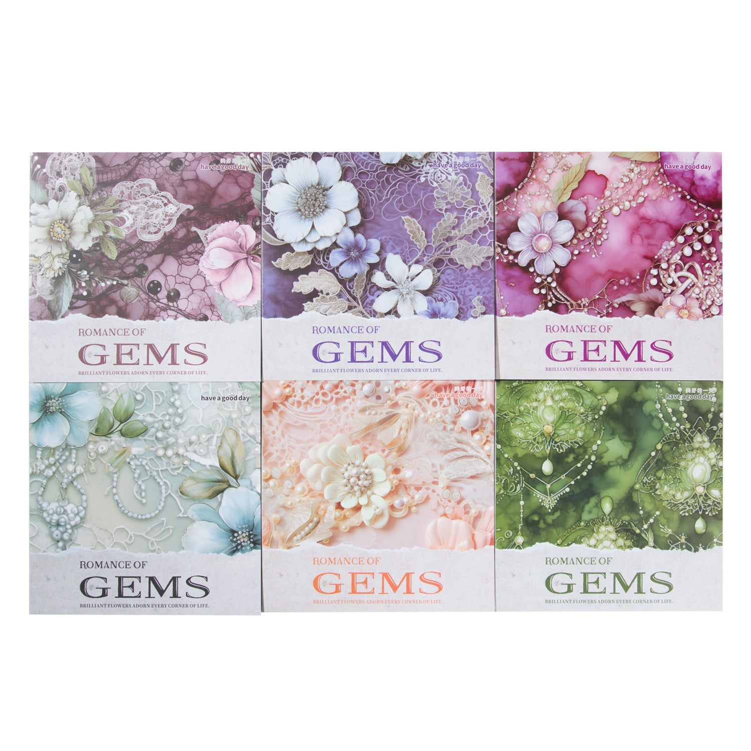 30 Pcs Flowers Scrapbook Paper BSLM