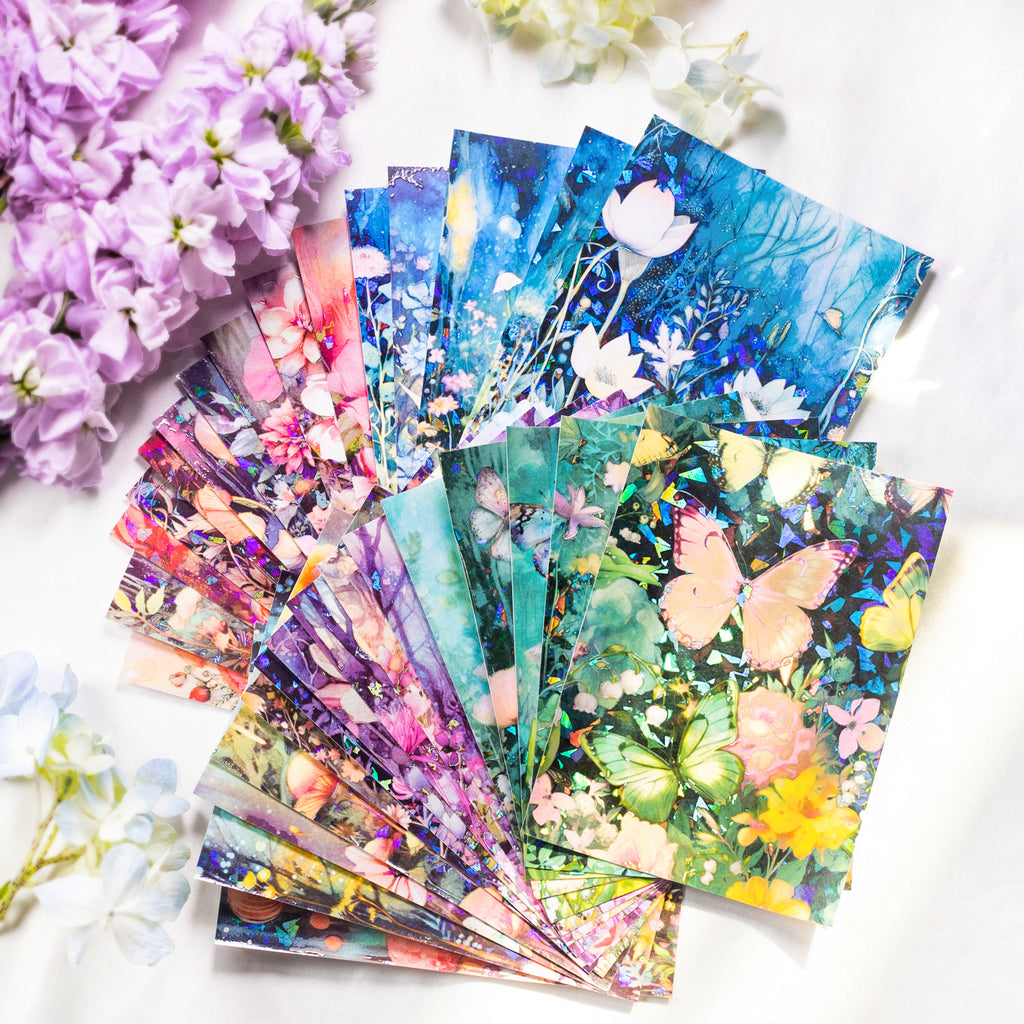 5 Pcs Garden Theme Scrapbook Stickers HYSC
