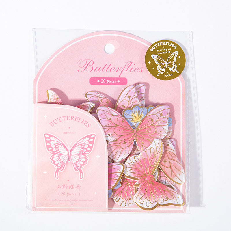 20pcs Butterfly Stickers JDWY
