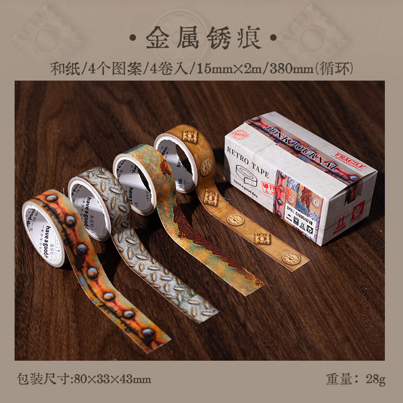 4 Rolls Washi Tape Set XZXX