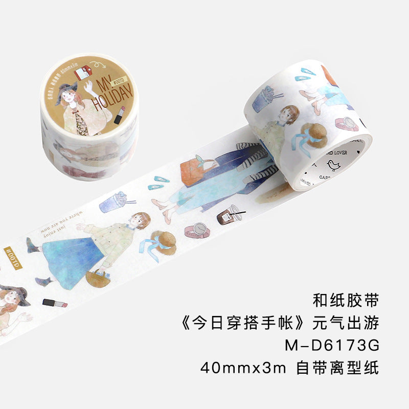 1 Roll Girl Washi Stickers JRCD