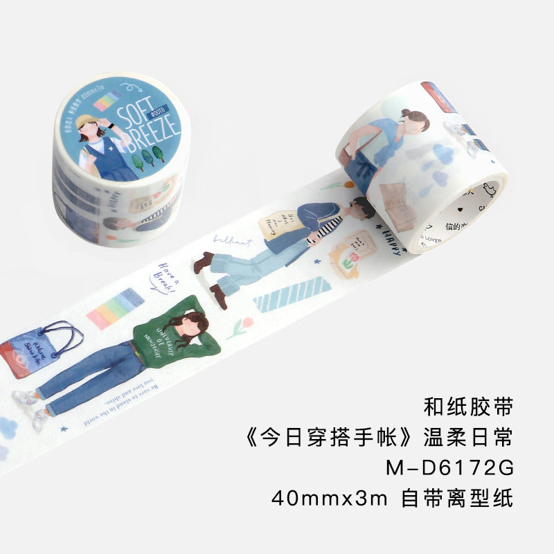 1 Roll Girl Washi Stickers JRCD
