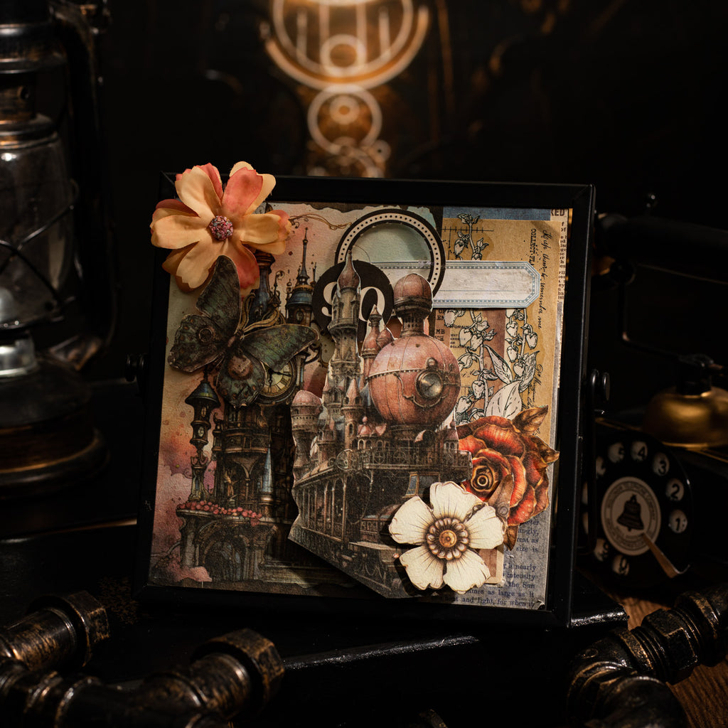 30 Pcs Punk Theme Scrapbook Paper PKKJZ