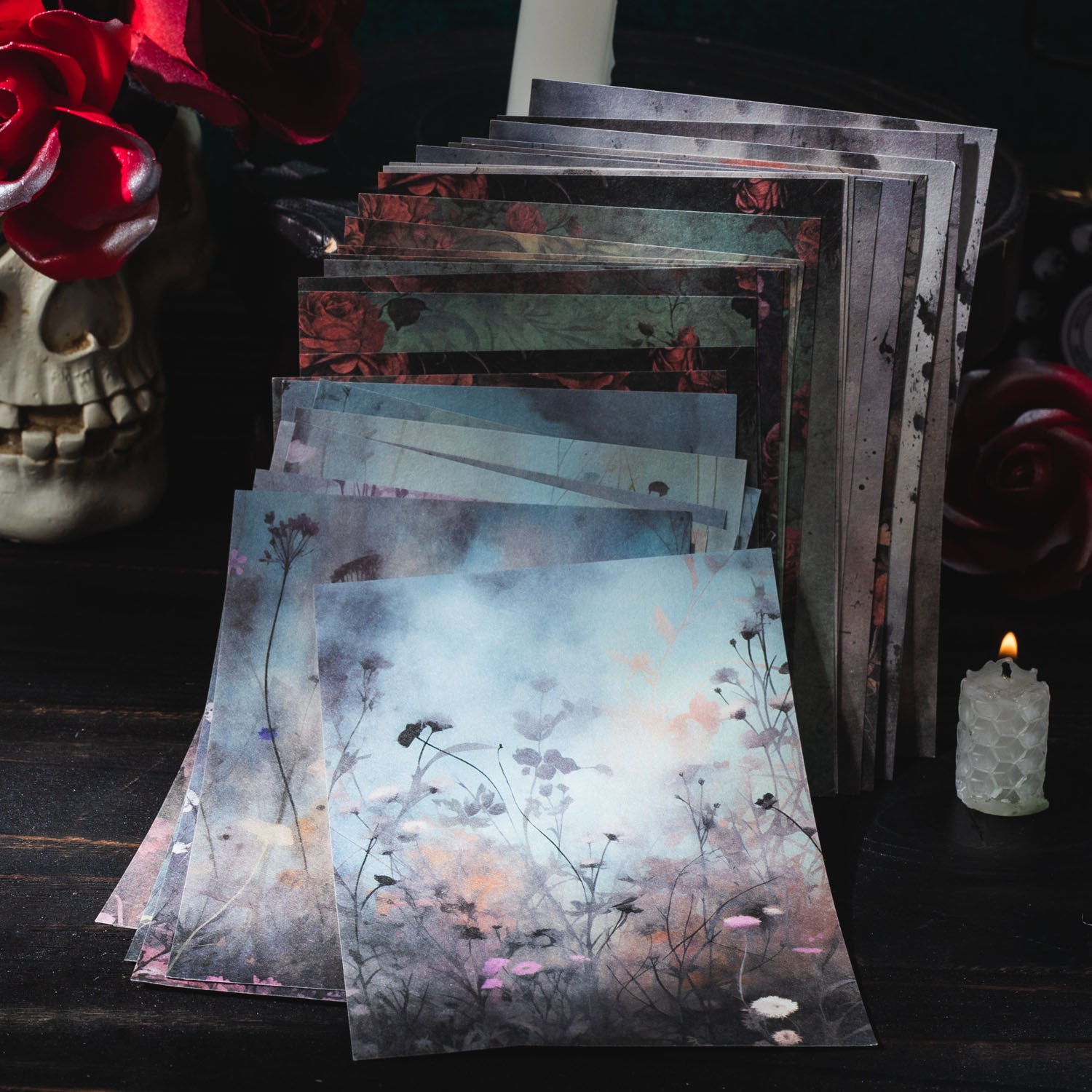 30 sheets Magic Garden Scrapbook Paper MFHY