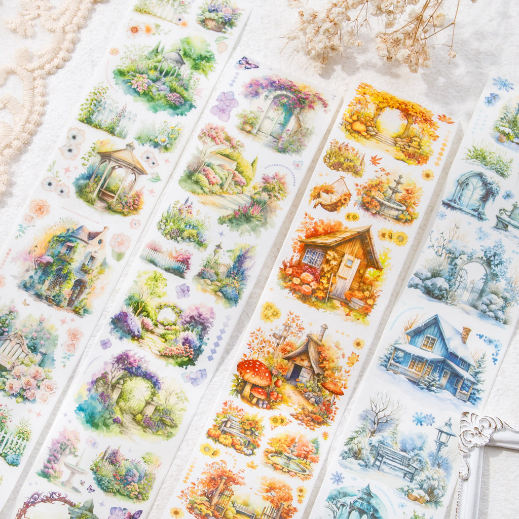 1 Roll Cartoon Landscape Washi Tape SJFS