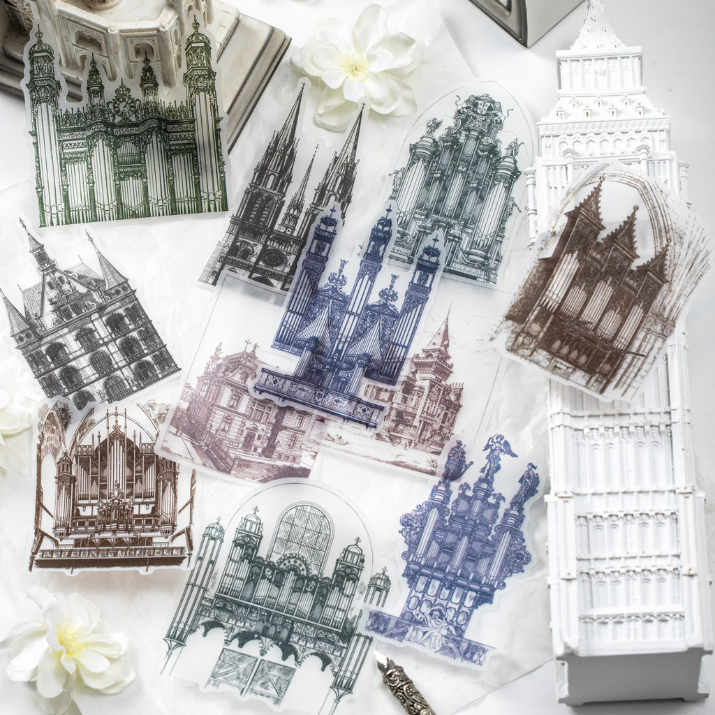 10pcs Vintage Junk Journal Paper ZSJCB