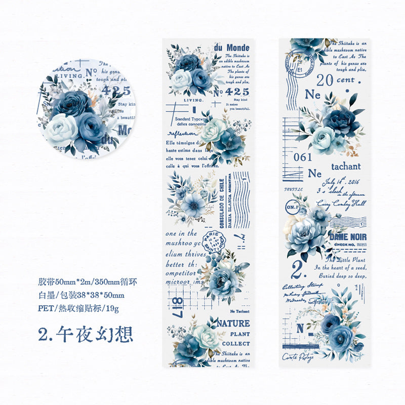 1 Roll PET Rose Stickers MGSQS