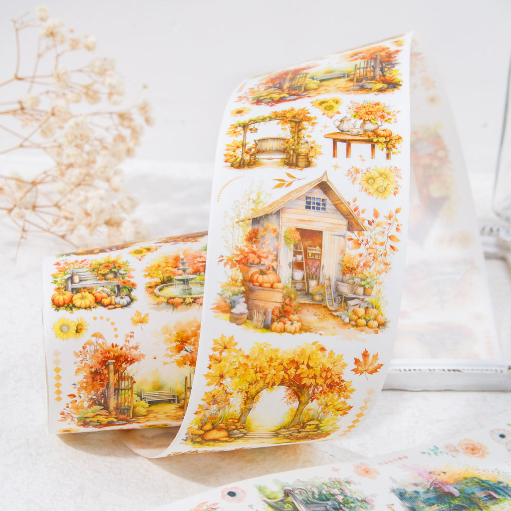 1 Roll Cartoon Landscape Washi Tape SJFS