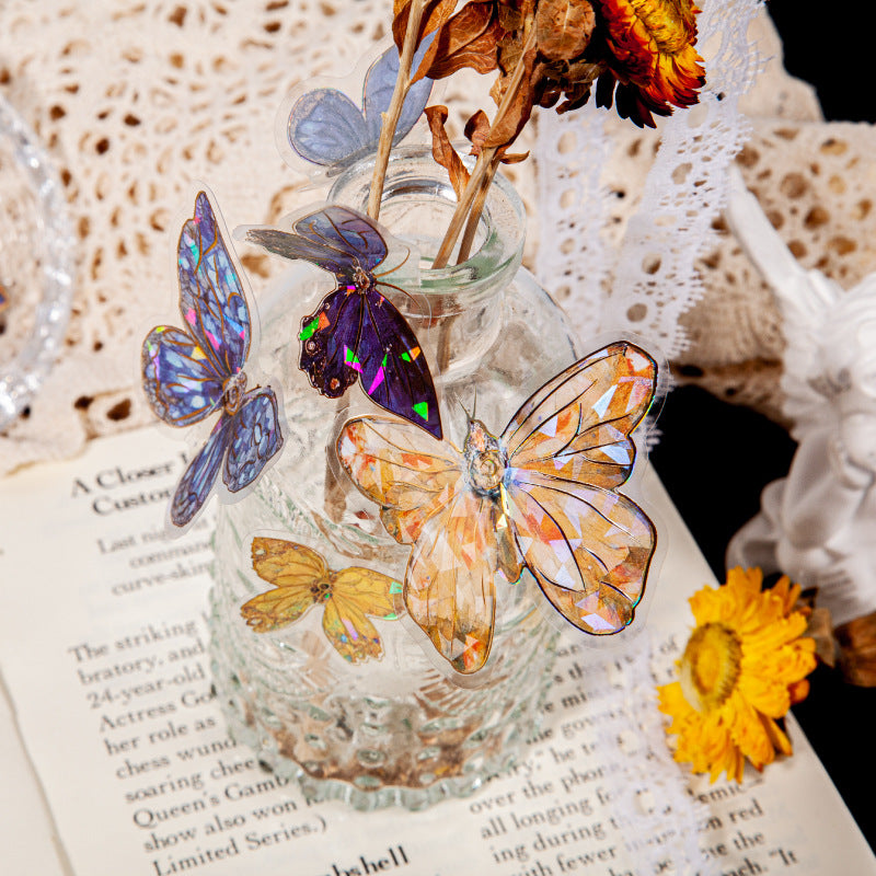 20pcs PET Butterfly Stickers LGDD